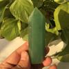 WGPHDW Meditation Home Decor, Natural Dongling Jade Pillars Decorated with Crystal Single Pointed Pillars of Bluestone polishing Healing Energy Stone Gifts,Natural Crystal (Size : 10-12cm) view 1