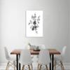 Jaxson Rea "Sketchbook Flowers on White II Gallery Wrapped Canvas by Wild Apple Portfolio, 24" x 30" view 3
