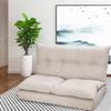 Anwick Adjustable Floor Sofa Couch, Multi-Functional 5-Position Foldable Lazy Sofa Sleeper Bed, Multi-Functional Suede Floor Seating Sofa for Reading Gaming (Beige) view 1