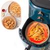 100pcs Air Fryer Disposable 7.9" Round Paper Liner - Fit 5-8qt | Non-Stick Reusable Waterproof Oil Grease Proof Food Grade Nature-Friendly Parchment Baking Paper view 4