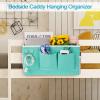 Loghot Bedside Caddy/Bedside Storage Bag Hanging Organizer for Bunk and Hospital Beds,Dorm Rooms Bed Rails,Can be Placed Glasses,Books,Mobile Phones,Keys (2pc Green) view 2