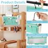 Loghot Bedside Caddy/Bedside Storage Bag Hanging Organizer for Bunk and Hospital Beds,Dorm Rooms Bed Rails,Can be Placed Glasses,Books,Mobile Phones,Keys (2pc Green) view 4