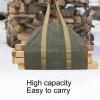 YANZHEXIN Firewood Log Rack Canvas Log Carrier Durable Firewood Fireplace Tote Bag Heavy Holder with Handle and Strap Log Wood Stove Accessories Firewood Storage view 4