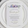 HUIHUANG Wedding Thank You Place Setting Cards, 50 Place Cards for Table Setting, Table Place Cards for Wedding Favors, Receptions, Dinner Parties, Events and Celebrations (4 X 6 in, Blue Floral) view 1