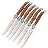 Steak Knife Set, Set Of 6 Stainless Steel Steak Knife Dinner Tableware Set Steak Knife Rosewood Handle Cutlery Laguiole Knife Set BY KKZY view 1
