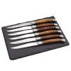 Steak Knife Set, Set Of 6 Stainless Steel Steak Knife Dinner Tableware Set Steak Knife Rosewood Handle Cutlery Laguiole Knife Set BY KKZY view 3