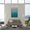 Jaxson Rea "Silver Wave I Green Crop Gallery Wrapped Canvas by Silvia Vassileva, 24" x 32" view 3