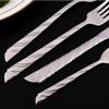 30 Piece Silverware Set for 6, Stainless Steel Hammer handle Flatware Set, Modern Dinner Set, Spoons and forks Set in Home and Kitchen, Dishwasher Safe view 3