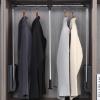 BOVDC Pull Down Closet Rod Aluminum Heavy Duty Clothes Hanging Rail 90 Automatic Stop Wardrobe Lift Rail with Non-Slip Handle for Save Space, Adjustable Width 55-70/70-93/93-125cm(A,70-93CM) view 1