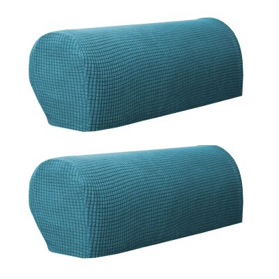 Aliuciku 2pcs Sofa Armrest Cover, Non-Slip Sofa Armrest Furniture Protection Cover (Color : Teal)