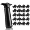20 Pieces Wine Stoppers with Vacuum Pump Wine Preserver Vacuum Bottle Stopper Wine Keeper Wine Vacuum Stoppers Wine Saver Vacuum Pump for Kitchen Home Bar Office, Gifts for Wine Lovers view 1