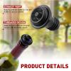 20 Pieces Wine Stoppers with Vacuum Pump Wine Preserver Vacuum Bottle Stopper Wine Keeper Wine Vacuum Stoppers Wine Saver Vacuum Pump for Kitchen Home Bar Office, Gifts for Wine Lovers view 3