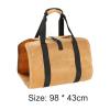 YANZHEXIN Firewood Log Rack Carrier for Firewood Bag Canvas Wood Carriers with Handles for Fireplace Durable Heavy-Duty Firewood Carrier Khaki Firewood Storage view 2