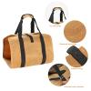 YANZHEXIN Firewood Log Rack Carrier for Firewood Bag Canvas Wood Carriers with Handles for Fireplace Durable Heavy-Duty Firewood Carrier Khaki Firewood Storage view 3