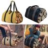 YANZHEXIN Firewood Log Rack Canvas Log Carrier Bag Durable Tote Fireplace Stove Accessories Extra Large Firewood Holder with Handles for Camping Firewood Storage view 3
