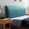 ZZYK Bed Backboard Upholstered Headboard Backrest Pillow Washable Cotton and Linen Fabric Large Bed Headboard Full Size Bedroom Headboard Cushion,D,No headboard 78.7"/200cm view 1