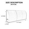 ZZYK Bed Backboard Upholstered Headboard Backrest Pillow Washable Cotton and Linen Fabric Large Bed Headboard Full Size Bedroom Headboard Cushion,D,No headboard 78.7"/200cm view 2