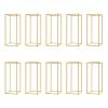 TouSuaRSi 10 Piece Metal Flower Stand for Wedding Geometric Wedding 2FT Flower Stand Rack Vase Column Stand Gold Centerpiece Party Flower Vase Holders Rectangular Flower Display Rack view 1
