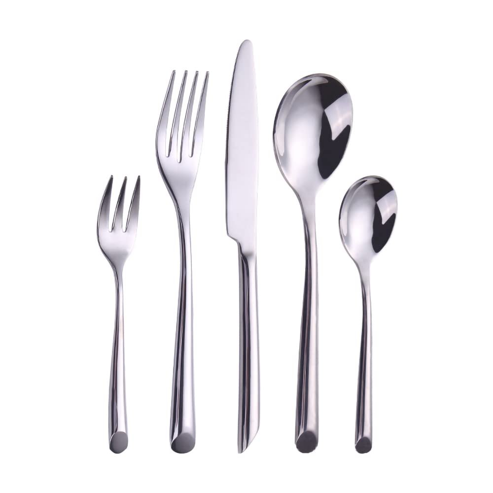 30 Piece Silverware Set, Stainless Steel Flatware Service for 6, Modern Tableware Cutlery for Home, Elegant Eating Utensils Include Knives/Spoons/Forks, Mirror Polished, Dishwasher Safe