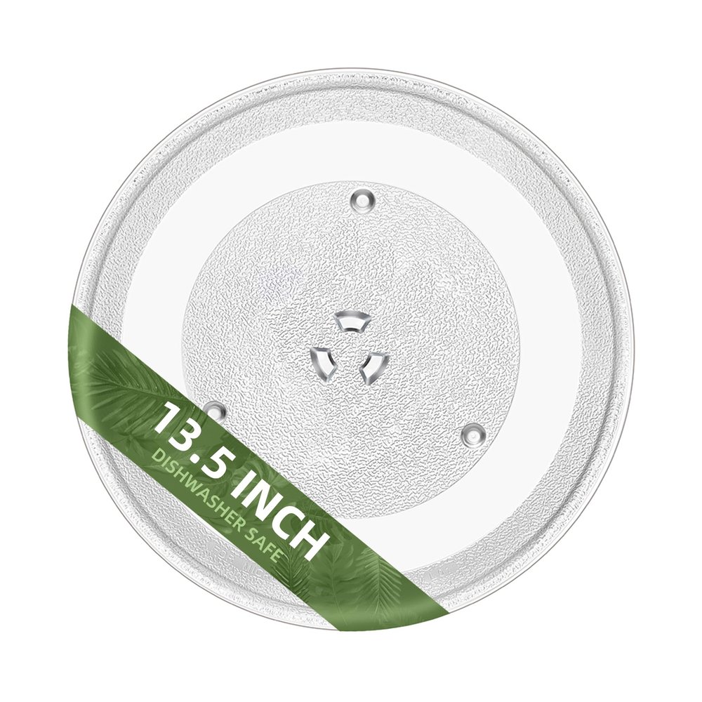 13.5" Microwave Glass Turntable Plate Compatible with 5304509621 Frigidaire microwave plate WB39X10032 GE microwave plate replacement JVM3106 WB49X10002 13 1/2" Samsung Microwave Plate DE74-20016A