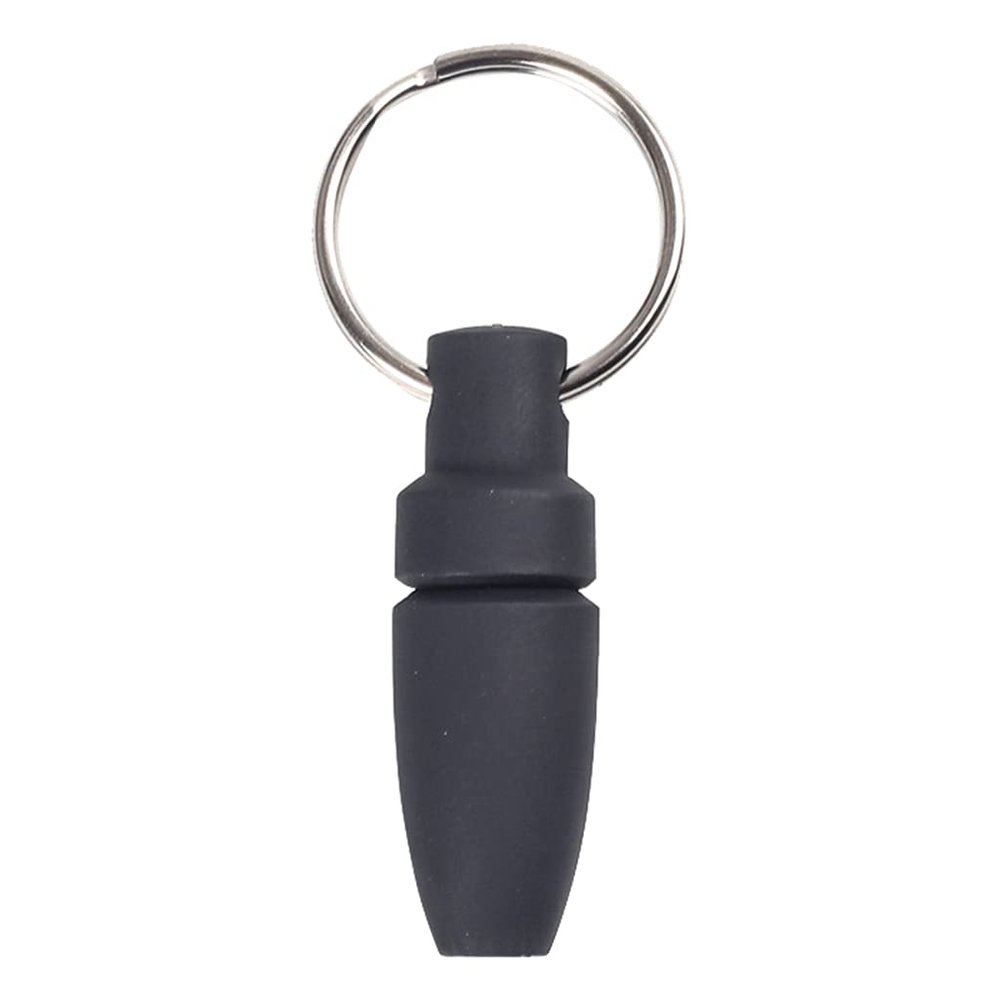 Easnea Portable Black Stainless Steel Cigar Puncher Cigar Drill Keychain Hole Cutter Opener Most Cigar Cigar Lovers Present Small Tools