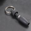 Easnea Portable Black Stainless Steel Cigar Puncher Cigar Drill Keychain Hole Cutter Opener Most Cigar Cigar Lovers Present Small Tools view 2