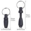 Easnea Portable Black Stainless Steel Cigar Puncher Cigar Drill Keychain Hole Cutter Opener Most Cigar Cigar Lovers Present Small Tools view 4