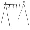 Alvinlite Camping Hanging Rack, Multifunction Triangle Cookware Storage Rack, Camping Rack, Picnic Storage Rack, Clothes Drying Tripod, Portable Aluminum Rack for Camping, Cooking, Outdoor, Picnic view 1