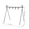 Alvinlite Camping Hanging Rack, Multifunction Triangle Cookware Storage Rack, Camping Rack, Picnic Storage Rack, Clothes Drying Tripod, Portable Aluminum Rack for Camping, Cooking, Outdoor, Picnic view 2