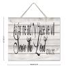 Modern Primitive Decor Established Wood Sign 10x12 Inch As for Me And My House We Will Serve The Lord Cute Wall Art Wood Plaque Sign with Quotes Home Table Sign for Laundry Coffee Shops view 2