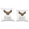 Ancient Rome Steampunk - The Glory Of Rome Is Eternal - SPQR Throw Pillow view 3