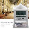 Azan Clock, Muslim Praying Azan Alarm Clock, Islamic Prayer Wall Clock, Mosque Digital Desktop Clock, Ramadan Gift Prayer Alarm Clock for All Prayers Qibla Direction view 2