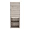 DEPOT E-SHOP Savona Medicine Single Door Cabinet with Two Interior Shelves and Two External Shelves, 32" H, Light Gray, Bathroom view 1