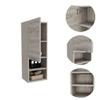 DEPOT E-SHOP Savona Medicine Single Door Cabinet with Two Interior Shelves and Two External Shelves, 32" H, Light Gray, Bathroom view 4