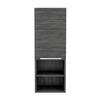 Medicine 32H Single Door Cabinet, 2 External Shelves, 2 Interior Shelves, Smokey Oak view 1