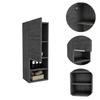Medicine 32H Single Door Cabinet, 2 External Shelves, 2 Interior Shelves, Smokey Oak view 4