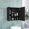 DEPOT E-SHOP 23" Harbor Medicine Cabinet w/Mirror & 4 Shelves - Bathroom Storage Cabinet Oak view 3