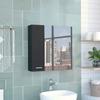 DEPOT E-SHOP 23" Harbor Medicine Cabinet w/Mirror & 4 Shelves - Bathroom Storage Cabinet Oak view 4