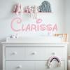 Custom Name Wall Decal- Baby Boy Girl Unisex - Nursery Decal for Home Bedroom Children - Wall Sticker (408B) (32" Wide x 10" high) view 1