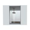 Medicine Single Door Cabinet with Two External Shelves and Three Interior Shelves, 18" H, White, Bathroom view 1