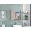 Medicine 23H Double Door Cabinet,4 Interior Shelves, Light Gray view 1