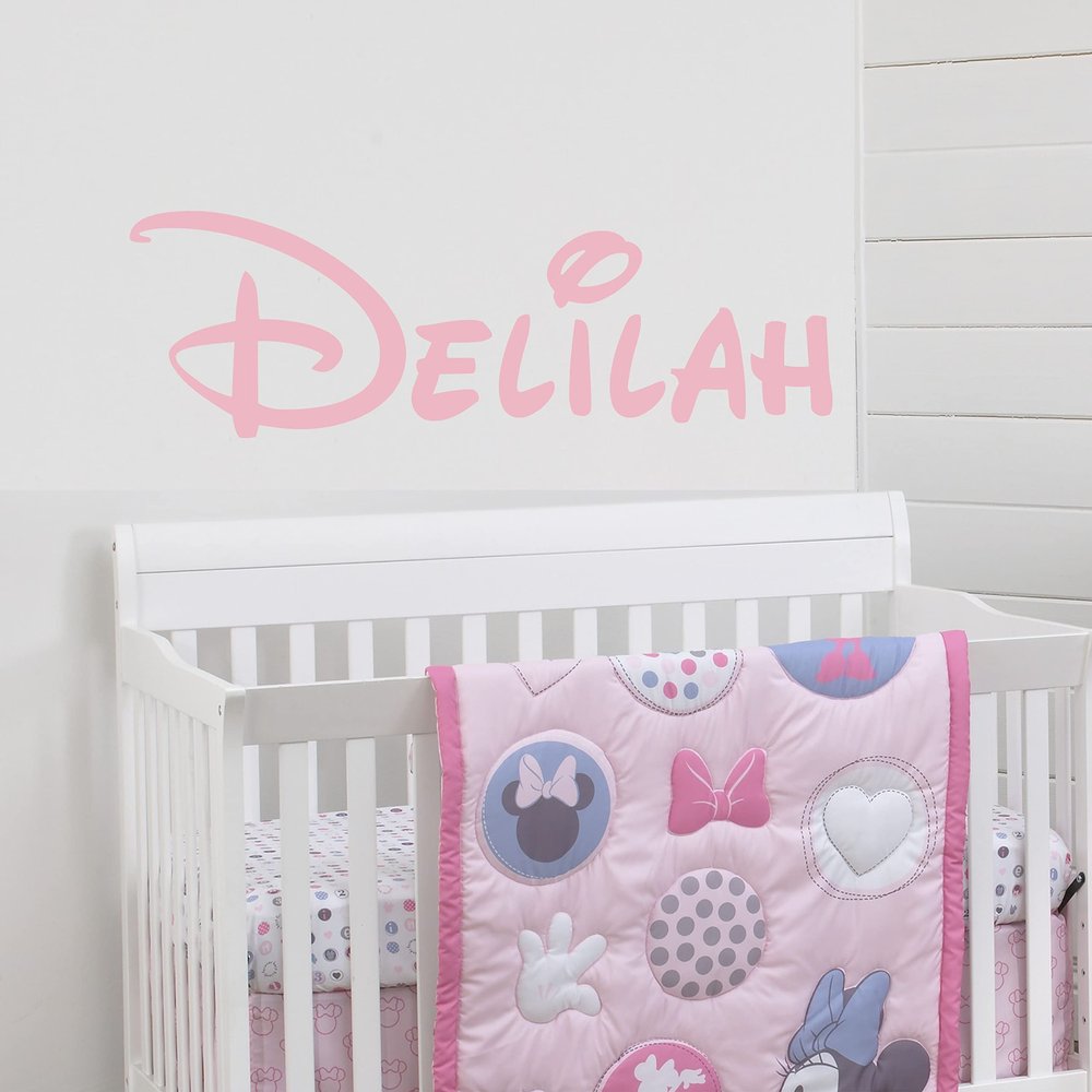 Custom Name Wall Decal- Baby Boy Girl Unisex - Nursery Decal for Home Bedroom Children - Wall Sticker (452) (12" Wide x 4" high)