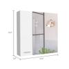 Medicine 23H Double Door Cabinet,4 Interior Shelves, White view 2
