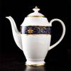 European light luxury 15 pieces of fine bone Chinese design tea set ceramic porcelain teapot cup holder afternoon tea set gold thread design view 4