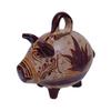 Cinnamon Pottery Piggy Figurine view 1