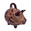 Cinnamon Pottery Piggy Figurine view 3