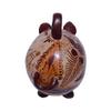 Cinnamon Pottery Piggy Figurine view 4