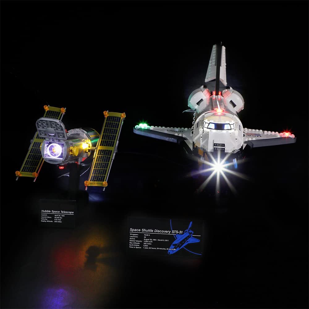 GEAMENT LED Light Kit Compatible with LEGO NASA Space Shuttle Discovery - Lighting Set for Creator 10283 Building Model (Model Set Not Included)