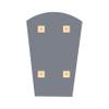CHLOE's Reflection Verical/Horizontal Hanging Arched-Rectangle Shaped Frameless Wall Mirror 35" Height view 2