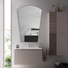 CHLOE's Reflection Verical/Horizontal Hanging Arched-Rectangle Shaped Frameless Wall Mirror 35" Height view 3